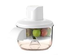 HEIBTENY Éplucheur électrique de pommes de terre et de raisin, rechargeable sans fil avec lames en acier inoxydable, contrôle à un seul bouton pour la cuisine et le camping (blanc)