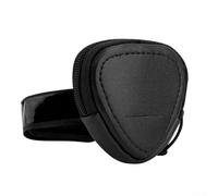 HEIBTENY Étui de rangement portable pour médiators de guitare avec sangle antidérapante en microfibre et similicuir pour musiciens