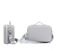 HEIBTENY Étui de transport étanche réglable en PU + EVA pour DJI Lito 1, X1 et RC2, sac à bandoulière, sacs de rangement de voyage de protection pour accessoires de drones (gris)