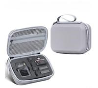 HEIBTENY Étui de transport portable pour accessoires DJI pour Osmo Action 6, sac de rangement de voyage avec intérieur spacieux pour le vlogging en plein air et une utilisation quotidienne (gris)