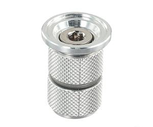 HEIBTENY Extenseur de casque pour fourche en carbone de 3,8 cm, ajusteur de boulon en alliage d'aluminium pour tube de direction de 25,4 à 28,6 mm, vis de fixation supérieure pour fourche de