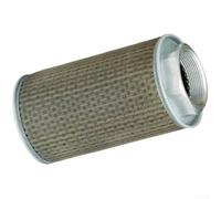 HEIBTENY Filtre d'aspiration hydraulique pour réservoir d'huile de machine de moulage par injection, tamis à haut débit 30-200 l/min, élément de filtration de fluide industriel robuste, gris (MF-10)