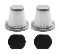 HEIBTENY Filtres de rechange pour Bush pour aspirateur robot Hoover VSC02B16T-30, filtre sans fil capture la poussière fine et réduit la pollution de l'air (2 pièces)