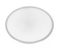 HEIBTENY Grille Pizza pour aluminium Antiadhésive 30cm - Plaque Cuisson Perforée Ronde pour Four - Support Tarte Flambée et Quiche - pour accessoire Boulangerie (12 inch)