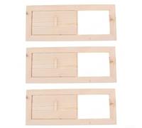 HEIBTENY Hemlock Lot de 3 glissières d'aération en bois pour sauna avec taille 34 x 13,5 cm pour un contrôle précis du flux d'air et une installation facile dans des environnements de sauna à