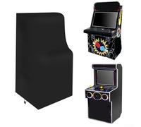 HEIBTENY Housse de machine d'arcade étanche à la poussière, étui de protection robuste avec accès à fermeture éclair et cordon de serrage réglable pour armoires de jeux vidéo AtGames de taille