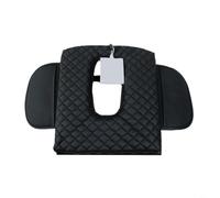 HEIBTENY Housse de protection pour accoudoir de console centrale compatible avec Chevrolet Silverado et Sierra 2019-2026, matériau en polyuréthane noir avec rembourrage en mousse souple (avec poche)