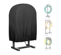 HEIBTENY Housse de protection pour chariot de tuyau d'arrosage à 4 roues, résistant aux intempéries, Oxford 600D, résistant aux UV, imperméable, avec ourlet élastique réglable et sangles renforcées