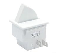 HEIBTENY Interrupteur 2/3 broches pour porte de réfrigérateur AC 5 A 250 V Accessoire de réfrigérateur (2 normalement ouvert)