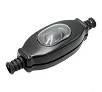 HEIBTENY Interrupteur à bascule étanche IP65 à double contrôle On-Off Bateau Type Interrupteur pour pêche en plein air Lumière Marine Tableau de bord Montage sur panneau 4-8 mm Noir