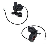 HEIBTENY Interrupteur de clignotant avec bouton klaxon pour Ninebot pour scooter électrique ZT3 Pro en acier ABS indicateur directionnel Pièce de rechange Noir