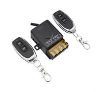 HEIBTENY Interrupteur de télécommande sans fil DC 12 V-72 V pour coupure d'alimentation de voiture et contrôleur d'eau 433 MHz système disjoncteur avec 2 télécommandes pour camping-car, remorque