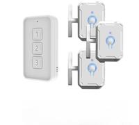 HEIBTENY Interrupteur d'éclairage à distance sans fil avec technologie RF433, aucun câblage nécessaire, contrôle mural intelligent, installation facile pour éclairage domestique, batterie longue (3 +