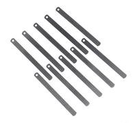 HEIBTENY Jauge d'épaisseur métrique en acier 0,9 mm d'épaisseur 150 mm de longueur avec extrémités arrondies et trou de suspension pour mesure de largeur d'écart, soupape, réglage du moteur, réglage