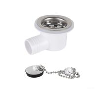 HEIBTENY Kit coude de vidange d'évier de véhicule récréatif avec tuyau de 2 m, raccord de drainage étanche et étanche avec mécanisme anti- pour caravane (courbe)