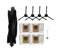 HEIBTENY Kit d'accessoires de rechange pour aspirateur robot Eufy OMNI C20, 1 brosse principale en caoutchouc, 4 brosses latérales, 4 sacs à poussière d'une capacité de 3,1 L, outil de nettoyage
