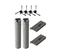 HEIBTENY Kit d'accessoires pour aspirateur X50s Pro, Matrix10 et MATRIX 10 pour Ultra, comprend 4 brosses latérales, 2 pour filtres HEPA et 2 rouleaux serpillères pour l'entretien du robot nettoyeur