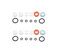 HEIBTENY Kit de 12 cartouches de robinet avec disques en porcelaine, joints toriques en caoutchouc et rondelles en silicone pour réparation de robinet mitigeur compatible avec évier de cuisine et