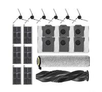 HEIBTENY Kit de 20 pièces d'aspirateur pour robot MOVA Z50, Ultra Z5 Pro, Ultra et Z5, comprend une brosse principale à rouleau, des brosses latérales pour filtres HEPA et des sacs à poussière