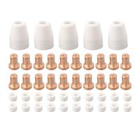 HEIBTENY Kit de 65 consommables PT31 pour cutter plasma CUT30-50, électrodes buses en céramique compatibles avec Parkside pour RILON Jasic Mitech Stamos Accessoires de soudage