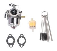 HEIBTENY Kit de carburateur pour tondeuse à gazon compatible avec Worksite et Gator PC2387 AM122006, construction en acier avec joints de montage, filtre à carburant et outil de nettoyage pour jet de