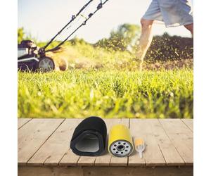 HEIBTENY Kit de filtre à air pour tondeuse à gazon avec filtres à huile et à carburant compatible avec moteurs CV11 CV12.5 CV13 CV14 CV15 CV16 CV430 CV460 CV490 CV491, remplace 12 083 10-S 12 083 16