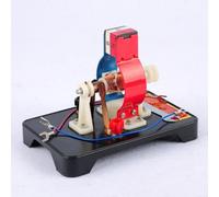 HEIBTENY Kit de modèle de moteur électrique, instrument d'enseignement de physique AC/DC détachable pour expériences scientifiques, ensemble d'assemblage en métal et plastique pour élèves du primaire