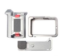 HEIBTENY Kit de poignée en alliage d'aluminium pour DJI Osmo Action 6 avec libération rapide magnétique, support de griffe et poignée ergonomique pour un tournage stable