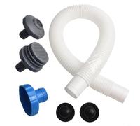 HEIBTENY Kit de raccordement d'eau pour piscine hors sol - Comprend un adaptateur de tuyau d'écumoire B, une grille de filtration, une buse d'entrée et un trou de filtre en caoutchouc