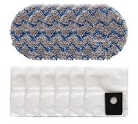 HEIBTENY Kit de rechange pour aspirateur Eureka J15 Pro et Ultra, comprend 6 sacs à poussière et 5 serpillères en microfibre pour maintenir des sols propres dans les maisons (B)