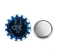 HEIBTENY Lampe LED à contrôle magnétique à 16 modes, lampe décorative avec interrupteur limentation par piles, économie de sommeil automatique, bleu glacier (rose)