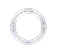 HEIBTENY Lazy Susan Plateau tournant en alliage d'aluminium avec hauteur décalée en acier inoxydable lisse pour décoration de gâteau de cuisine 25,4 cm