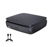 HEIBTENY Lecteur DVD portable avec USB et lecteur de disque externe compact pour la maison, les voyages, construction ABS, lecture de musique facile et audio, noir