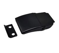 HEIBTENY Loquet de boîte à ressort industriel, noir en acier au carbone avec boucle interne crochet pour boîtes à outils, boîtiers électriques, aspirateurs et bagages, 47,2 x 23,9 mm