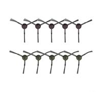 HEIBTENY Lot de 10/20 brosses latérales de rechange pour Ecovacs pour Deebot pour OZMO 920 950 T8, AIVI Max pour T9 pour T5 N5 N7 N8+ N8 Pro DX55 DX93 DJ65 Robot Aspirateur, pièce de nettoyage noire