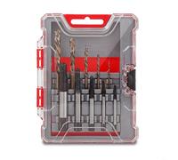 HEIBTENY Lot de 10 extracteurs de vis et de forets, extracteur de cannelure hélicoïdale HSS pour vis cassées endommagées et dénudées, kit en acier trempé facile à retirer avec étui pour réparation à
