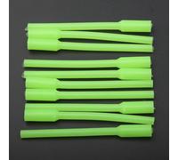 HEIBTENY Lot de 10 manchons lumineux pour pêche de nuit en PVC souple épais pour hameçon, pêche en eau salée, 9 cm de longueur avec 5 mm/2 mm