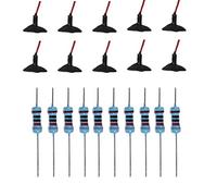 HEIBTENY Lot de 10 mini lampadaires LED 20 mA pour maison de poupée miniature, accessoires de jardin de fée, noir