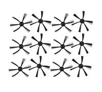 HEIBTENY Lot de 12 brosses latérales rondes pour aspirateur robot Severin RB7025, têtes de brosses de rechange pour un nettoyage efficace de la poussière et des débris sur les sols durs et les tapis