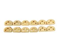 HEIBTENY Lot de 12 fixations de cordes à triple coin pour guitare flamenco classique et ukulélé, attaches d'accord en matériau composite pour réduire la friction et prolonger la durée de vie des
