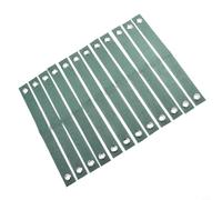 HEIBTENY Lot de 12 sangles d'arbres pour tuteurage en nylon robuste avec boucles à œillets en laiton, attaches coupe-vent pour plantes jeunes arbres et jeunes arbres par mauvais temps,