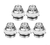 HEIBTENY Lot de 15 soupapes d'échappement de radiateur entièrement automatiques en cuivre avec matériaux en laiton et acier inoxydable pour systèmes de chauffage de l'eau efficaces (5 pièces)