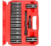 HEIBTENY Lot de 16 douilles de 3/8" pour douilles à choc, métriques 7-22 mm, pour acier Cr-V, design à couple élevé à 6 points, avec barres d'extension de 7,6 cm et 15,2 cm