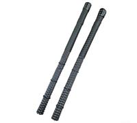 HEIBTENY Lot de 2 baguettes de balai à tambour - Cajon ondulé professionnel - Jazz Drum Brush Rod Percussion Parts Nylon (Noir)