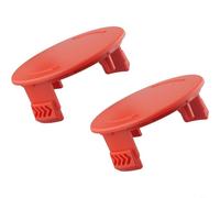 HEIBTENY Lot de 2 capuchons de bobine pour débroussailleuse Bosch AFS 23-37, pièce de rechange F016F04841 57405, couvercle en ABS à clipser sans outils, accessoire de protection de ligne facile