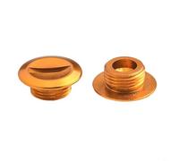 HEIBTENY Lot de 2 capuchons de poignée à bascule en alliage d'aluminium pour Abu Garcia pour Revo ALX ALC IB73 BF8 LC6 LV7 LT7 DEEZ8 - Noir (or)