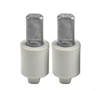 HEIBTENY Lot de 2 charnières de siège de toilette - Amortisseur rotatif à fermeture douce - Pièces de rechange en alliage de zinc et PBT - Connecteur de ralentissement pour portes de salle de bain