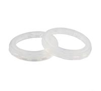 HEIBTENY Lot de 2 colliers de cloueuse 910767 de rechange pour cloueuses pneumatiques FC350A FM350A FR350A Type 1 Type 2, kit d'accessoires de pièces d'anneau de pare-chocs en caoutchouc blanc