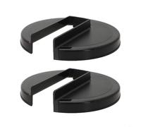 HEIBTENY Lot de 2 couvercles de panier d'infusion noirs pour moccamaster - Lot de 2 housses de rechange pour paniers d'infusion de 1 l et 1,25 l, poignée anti-brûlure, passe au lave-vaisselle