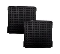 HEIBTENY Lot de 2 filtres à air de rechange à charbon actif pour réfrigérateur Liebherr 9882429 9096989 9882460, filtre neutralisant en coquille de noix de coco, 42 x 42 x 10 mm